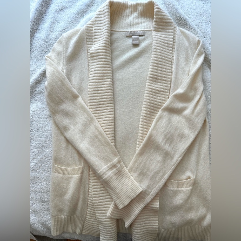 Banana Republic Women’s Merino Wool Open Front Cardigan Sweater in Sz PM